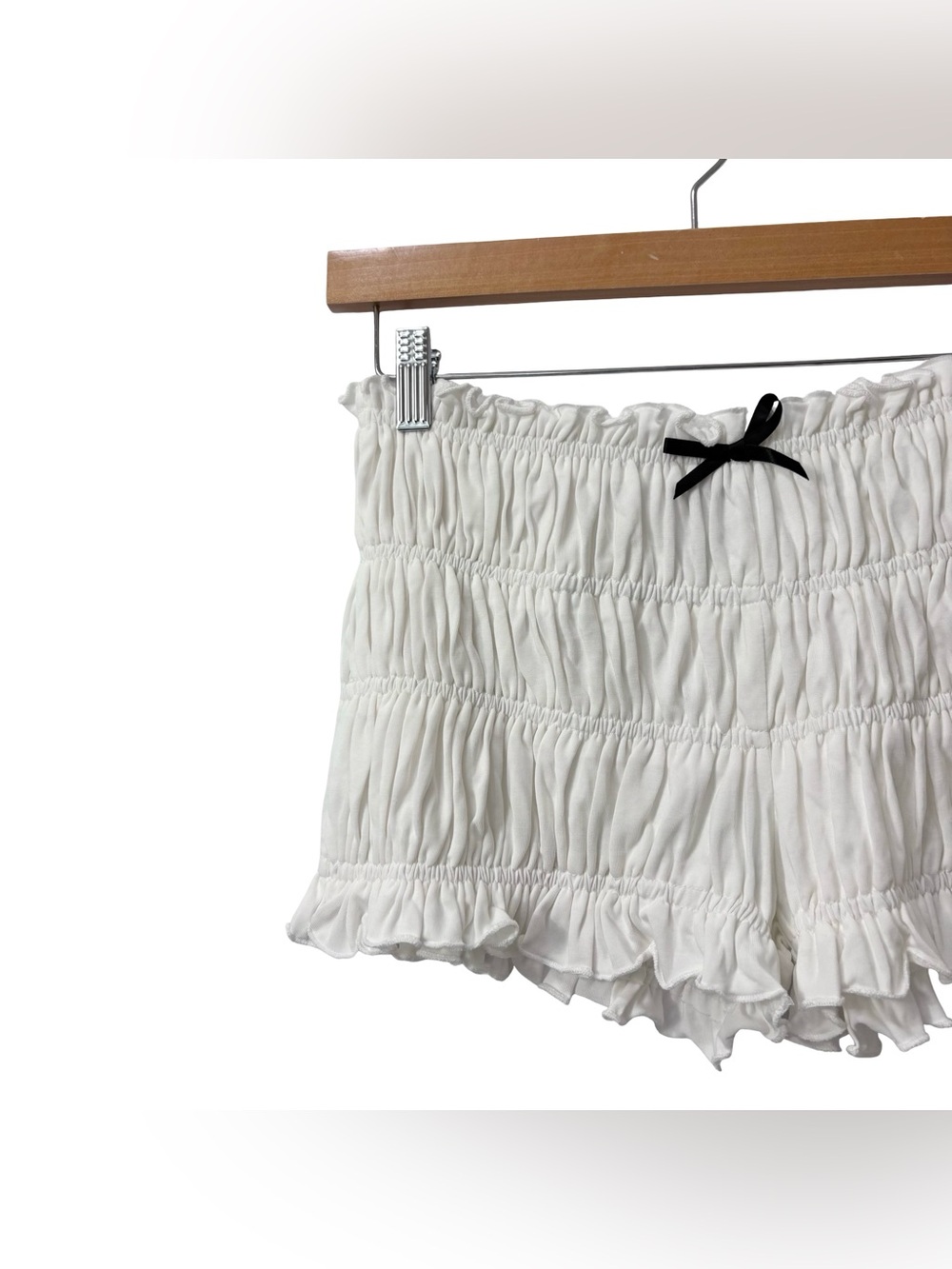 With Jean bea bloomer Ruched shorts White Size XXS - Picture 3 of 10